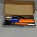 EcoNour 27" Car Snow Brush and Ice Scrapers for Car Windshield (2 Pack) | Scratch Free Bristle Head Snow Brush & Tough Window Snow Scraper with Aluminium Body | Snow Removal Winter Car Accessories