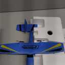 HAWK'S WORK 2 Channel RC Airplane, Ready to Fly, 2.4GHz Remote Control Plane, Easy to Fly Glider for Kids & Beginners (Blue)