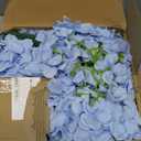 65Pcs Blue Hydrangea Artificial Flowers Bulk Realistic Silk Fake Flowers with StemsFaux Hydrangea Flowers for Wedding Home Decor Centerpieces Living Room Garden Party Baby Shower Decoration