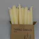 12 Pack Ivory Taper Candles 10 inch  Taper Candles Dripless, Smokeless, Unscented  8 Hours Long Burning  Hand Poured Tall Candlesticks  Perfect for Home Decor, Weddings, and Special Occasions