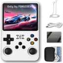 R36S Handheld Game Console 3.5-in 640*480 IPS OCA Screen 3200mAh Opensource System White