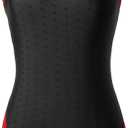 Girls' Swimwear Swimsuit Kids One Piece Swim Suits Athletic Bathing Suit for Swim Team Practice Competition 4-16Y (Black-a, 10-12Y)