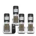 VTech VG231-4 Cordless Phone 4-Handset with Large Display and Big Buttons, DECT 6.0 with Caller ID/Call Waiting, Full Duplex Speakerphone, ECO Mode, Last 10 Number Redial, Easy to Use