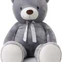 MaoGoLan Giant Grey Teddy Bear 47 inch 4 feet Large Stuffed Gray Teddy Bears Stuffed Animals for Girlfriend Children