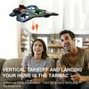 Foam Remote Control Airplanes, RC Planes with Light, RC Airplane Fighter Jet, 360 Flip, Stunt Roll, Drones for Men, Remote Control Plane (Red)
