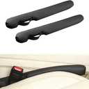 Car Seat Gap Filler, 2PCS Between Vehicle Seats Console Organizer Stop Things from Dropping, Automotive Interior Chair Gap Coverage Fill, Universal for SUV Automobile Truck (Black)