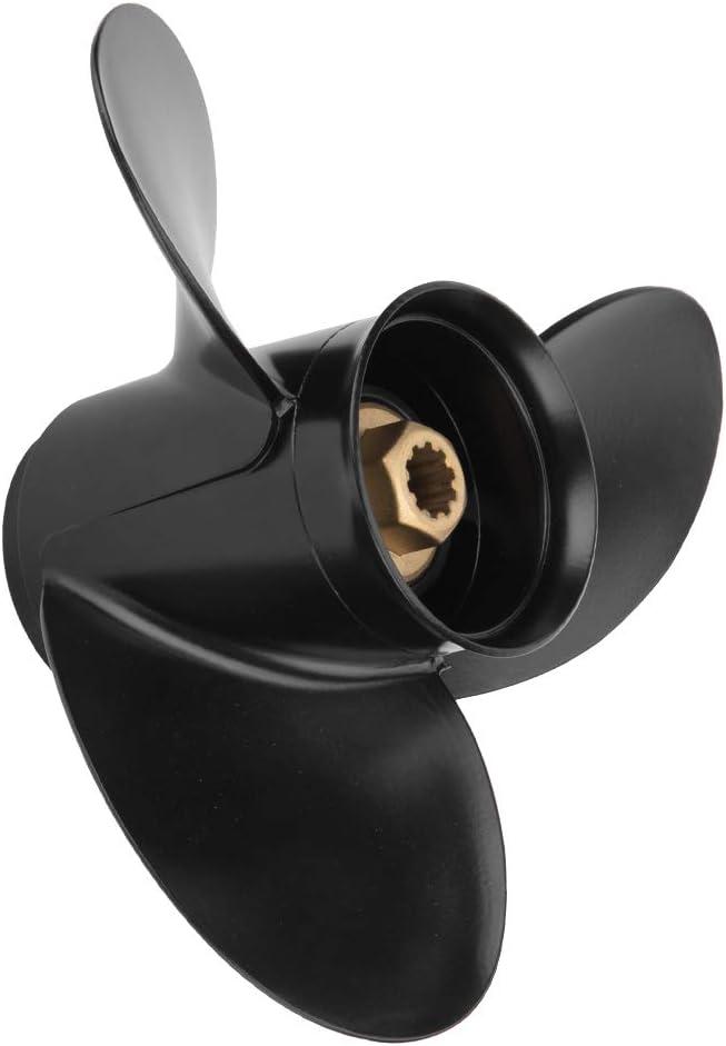 10 3/8 x 13 (10 Spline Tooth) OEM Parts No.48-19640A40 Upgrade Aluminum Boat Outboard Moto Propeller fit Mercury Engines 9.9/15/18/20/25HP, RH