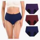 Molasus Incontinence Underwear for Women Absorbency Period Leakproof Panties, Size XL