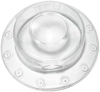 MOODKEY Bathtub Overflow Drain Cover, Clear Overflow Drain Cover Suction Cup with Bath Necessities for Women Bathtub Accessories for Deeper Bath Great Gifts for Mom