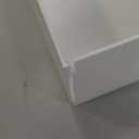 Red Co. Set of 3 (12", 10", 8") Square Cube Acrylic Display Nesting Risers with Hollow Bottoms, White