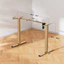ErGear Electric Stand up Desk Frame,4 Memory Height Settings Height Adjustable Table Legs, Sit Stand Desk Frame Up to 47.2", Ergonomic Standing Desk Base Workstation, Gold Frame Only
