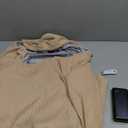 71" x 43" Wearable Heated Blanket, 20,000mAh 7.4V Power Bank, 3 Heat Levels, 11 Panels, Machine Washable, Laundry Bag & Belt (Apricot White)