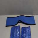 LotFancy Face Ice Pack Wrap for TMJ, Wisdom Teeth, with 4 Reusable Hot Cold Therapy Gel Packs, Pain Relief for Head, Oral and Facial Surgery, Dental Implants, Blue (Blue(one Size Fits Most))