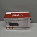 Homemate Heated Blanket Electric Throw - 50"x60" Heating Blanket Throw 1/2/4/6/8 Hours Auto-Off 10 Heat Level Over-Heat Protection Flannel Sherpa ETL Certification (01 - Light Grey)