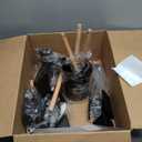 Astercook 39 PCS Kitchen Utensils Set, Silicone Cooking Utensil Sets with Wooden Handle, 446F Heat Resistant Food Grade Spatula Set, BPA Free Kitchen Gadgets Tools Set & Spoons for Nonstick Cookware (Black)