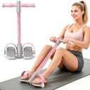 Upgraded Foot Pedal Resistance Band with Handle, 6-Tube Elastic Resistance Bands for Home Workout, Multifunction Exercise Equipment for Abdomen, Core/ABS, Waist, Arm, Leg