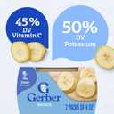 Gerber 2nd Food Baby Food Banana Puree, Natural & Non-GMO, 4 Ounce Tubs, 8 Ounce (Pack of 8)
