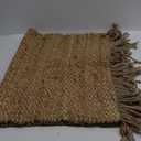 THE BEER VALLEY Hand Woven Jute Rug, 2'x3' - Natural, Reversible Farmhouse Accent Rugs for Living Room, Kitchen, Bedroom - 24x36 Inches