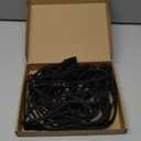 24 Pcs Christmas Garland Tie 4 Size Banister Twisted Ties Decorative Reusable and Flexible Twist Ties for Hang Garland, Lights, and Xmas Holiday Decorations(Black)