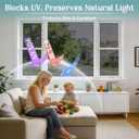 Haton Window Tint for Home, One Way Film, Black Silver 29.5" x 157.4"