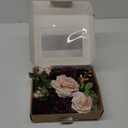 Ling's Moment Burgundy Artificial Flowers and Greenery Mini Combo Box Set, Marsala & Blush Fake Flower for DIY Wedding Bridal Bouquet, Centerpieces Decor, Floral Arrangement Decor, etc.