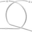 PATIKIL 2 Pcs D Shape Binder Ring, 7.2 Inch Loose Leaf Book Binder Metal Rings Washi Tape Organizer for Index Card Home Office Key Photos DIY Paper Receipts Storage Craft Supplies