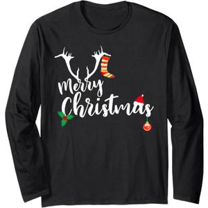 Merry Christmas Long Sleeve Shirt, XL