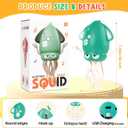 Magic Dancing Octopus Toy, Squid Crawling Toy with LED Light & Music, USB Rechargeable Interactive Baby Toys, Tummy Time Toys for Toddler Boys Girls Birthday (Green)