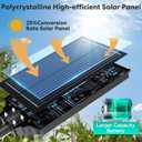 VOOJOY Solar Street Lights Outdoor Waterproof, Dusk to Dawn Solar Lights Outdoor with Motion Sensor and Remote Control for Yard, Parking Lot, Garage, Street, 3 Pack, 8000w*3pack