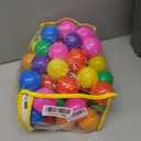 Hovenlay Ball Pit Balls Phthalate Free BPA Free Crush Proof Plastic - 7 Bright Colors in Reusable Play Toys for Kids with Storage Bag