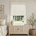 Natural Linen Cordless Roller Shades Light Filtering Blinds 35" W x 72" H