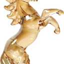 4.1" Crystal Horse Statue Year of The Horse 2026 Crystal Figurine Gift Hand Blown Glass Horses Feng Shui Chinese New Year Zodiac Collectible Figurine for Home Office Tabletop Lucky Wealth Decor