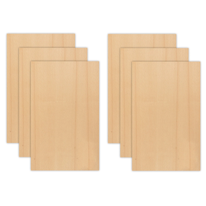 6pcs 12"x19" -1/4 inch Thick Wood Pieces