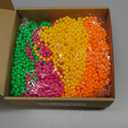 Ecally 48 Pieces Mardi Gras Beads Necklaces 33" Glow in The Dark UV Neon Bead Necklaces Glow Party Supplies 80s UV Black Light Neon Accessories Bulk for Birthday Decorations Wedding Party