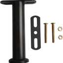 Adjustable Bed Frame Support Leg with Height Extension, Cold Rolled Steel Furniture Foot for Platform, Slat Row Frame or Box Spring Beds, Black(Adjustable 18-30cm)