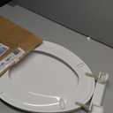 White Toilet seat cover
