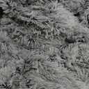 FurHaven 45" Calming Donut Dog Bed for Large Dogs, Round Plush Donut Design with Soft Filling for Snuggling Comfort, Removable Washable Cover, Jumbo XL, Shaggy Faux Fur, Gray