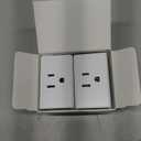 Kasa Smart Plug Ultra Mini 15A, Smart Home Wi-Fi Outlet Works with Alexa, Google Home & IFTTT, No Hub Required, UL Certified, 2.4G WiFi Only, 2 Count (Pack of 1) (EP10P2), White