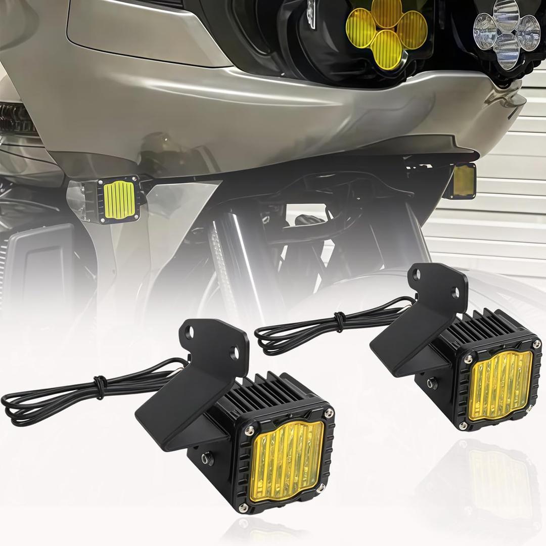 Road Glide LED Turn Signals with Selective Yellow Prismatic Lens Front Running Lights for Harley Touring 2024-2025 FLTRX, CVO Road Glide ST FLTRXSTSE Plug-and-Play