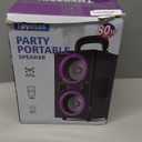 DINDIN Bluetooth Speakers, 40W Peak Wireless Speaker with Subwoofer, TWS, Big Bass, 80dB Portable Party Speaker with Lights for Beach, BBQ, Outdoor, Camping, Travel