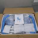 FSA/HSA Eligible Swivel Shower Chair with Arms and Back, Padded Shower Bench with Pivoting Arms, Height Adjustable Shower Chair for Elderly and Disabled, 400 lbs