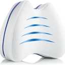 QISHFEN Knee Pillow for Side Sleepers Hip Pain Memory Foam - Leg Pillow for Side Sleeping Back, Sciatica, Knee Pain Relief - Side Sleeper Pillows with Washable Cover (2 Pack)