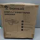 Bonsaii Paper Shredder for Home Use, 8-Sheet Strip Cut Home Office Shredder, CD/Credit Card Shredder Machine , 3.4 Gallons Wastebasket (S120-C) 