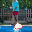 2 x Pool Net,Professional Swimming Pool Leaf Skimmer Nets for Cleaning with,Heavy Duty Aluminum Frame & Handle RakePool Skimmer netDebris Pickup RemovalLeaf Skimmer Rake Net(Pole Not Included)
