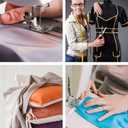 Mandala Crafts 55 Yards 1/2 Inch Navy Blue Double Fold Bias Tape for Sewing - Bias Binding Tape for Quilting Binding, Hemming, Seam, and Fabric Piping