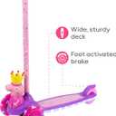 Voyager - Self-Balancing Toddler Kick Scooter, 3-Wheel Scooter with Light-Up Wheels, Extra Wide Deck, Foot Brake, Lean-to-Steer Design, 75 lb Limit, Ages 3+
