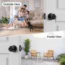 3 Pack Keyed Matte Black Door Knob with Lock Key for Bedrooms Bathroom Closet Pantry Office Standard Indoors Exterior Interior Door Knobs for Doors Hardware Locking Door Handle Keys House Home Decor