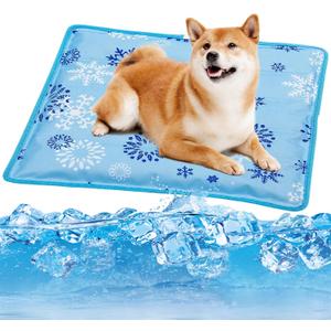 Upgrade Dog Cooling Mat Portable Water Injection Pet Cooling Pad Summer Self Cooling Ice Silk Pet Blanket Washable