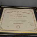 16x20 Diploma Frame for 14x17 Certificate/Document/Picture with Double Mat(Black and Gold),Wood Degree Frame, Black with Gold Side,UV Protection Acrylic,Wall hanging