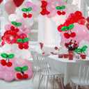 133 Pcs Cherry Themed Party Decorations Cherry Theme Balloon Arch Garland Kit for Women Bachelorette Wedding Birthday Coquette Baby Shower Summer Party Supplies